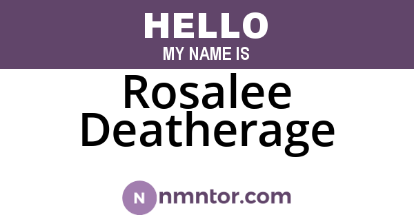 Rosalee Deatherage
