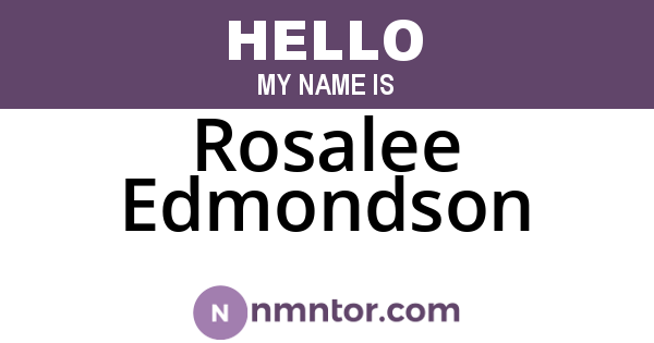 Rosalee Edmondson