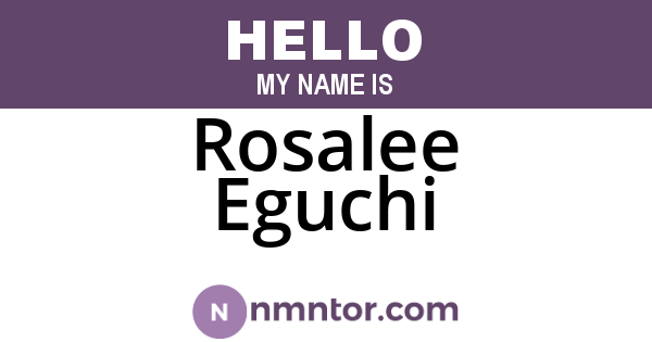 Rosalee Eguchi