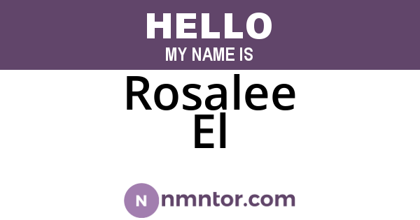 Rosalee El