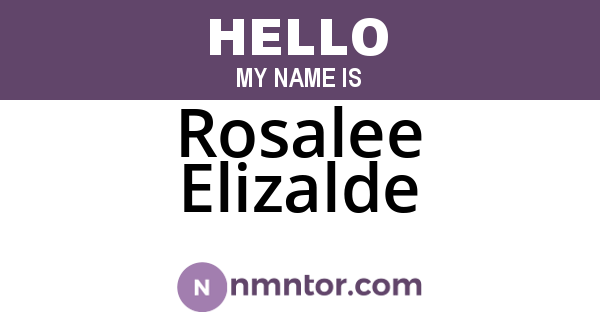 Rosalee Elizalde