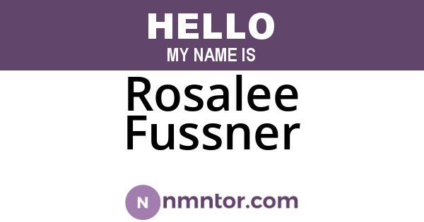 Rosalee Fussner