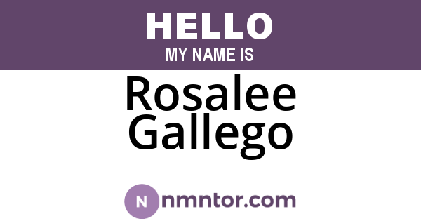 Rosalee Gallego