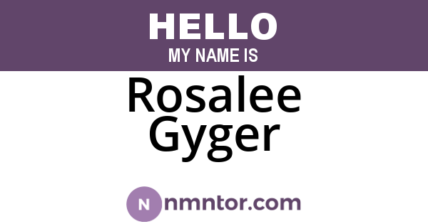 Rosalee Gyger