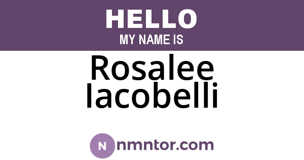 Rosalee Iacobelli