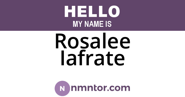 Rosalee Iafrate