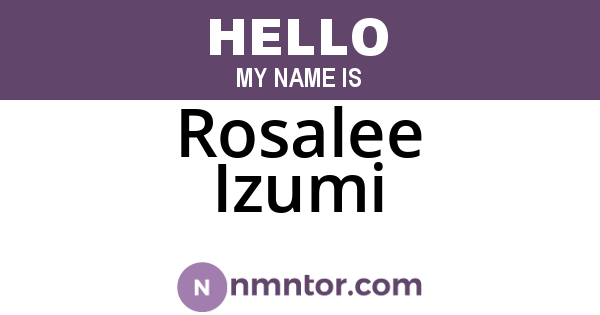 Rosalee Izumi