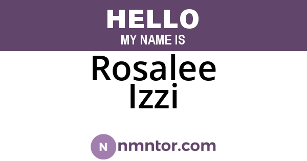 Rosalee Izzi