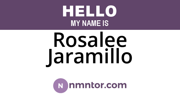 Rosalee Jaramillo