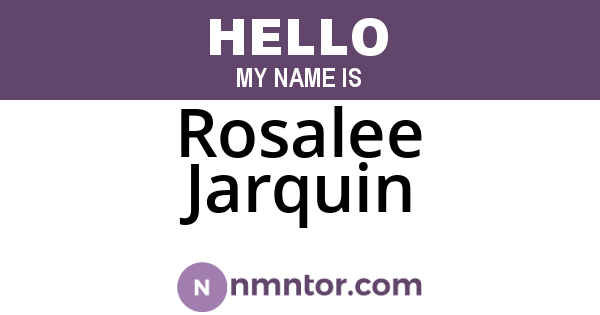 Rosalee Jarquin