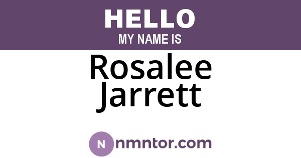 Rosalee Jarrett