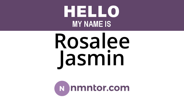 Rosalee Jasmin