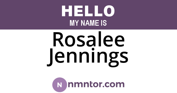 Rosalee Jennings
