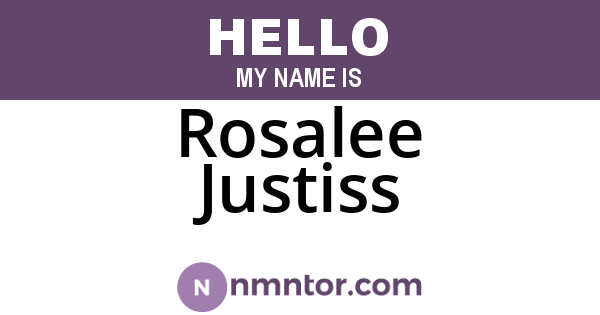 Rosalee Justiss