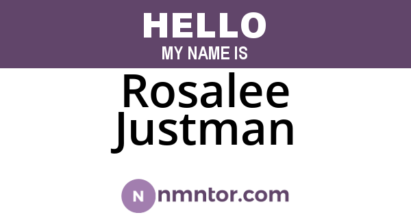 Rosalee Justman