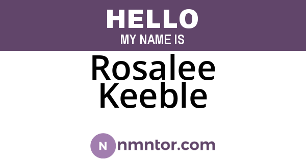 Rosalee Keeble