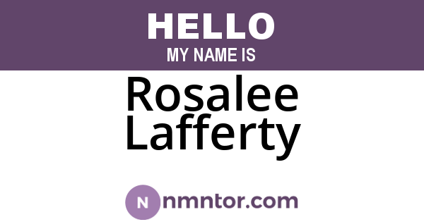 Rosalee Lafferty