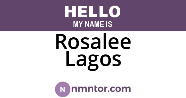 Rosalee Lagos