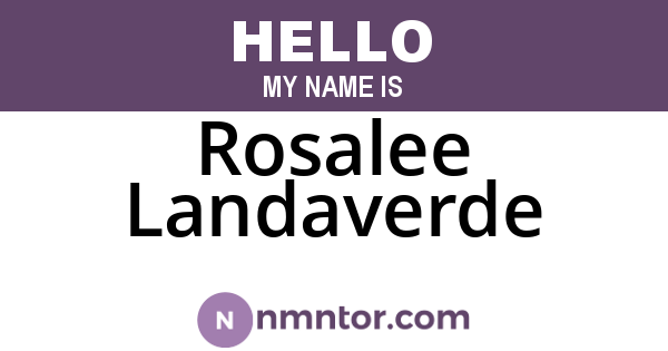 Rosalee Landaverde