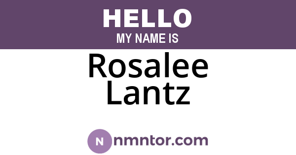 Rosalee Lantz