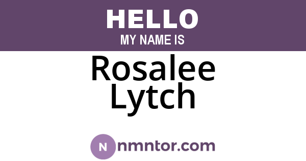 Rosalee Lytch
