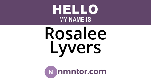 Rosalee Lyvers