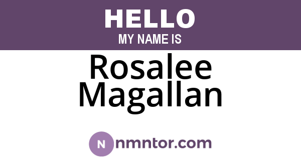 Rosalee Magallan
