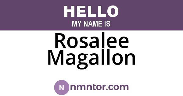 Rosalee Magallon