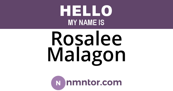 Rosalee Malagon