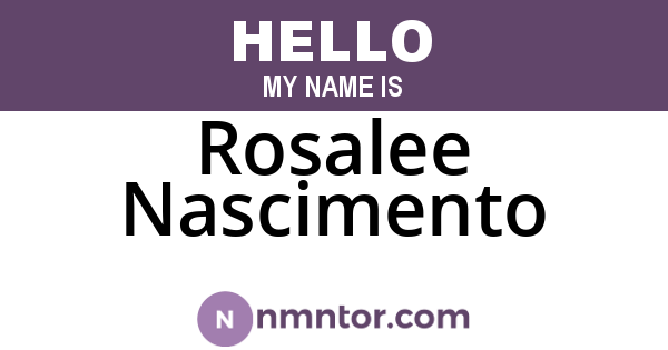 Rosalee Nascimento