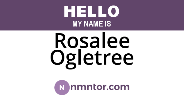 Rosalee Ogletree