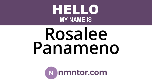 Rosalee Panameno