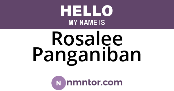 Rosalee Panganiban