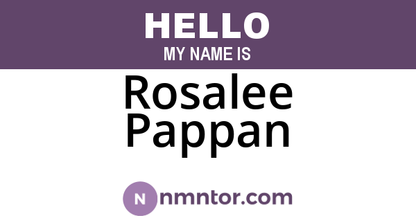 Rosalee Pappan
