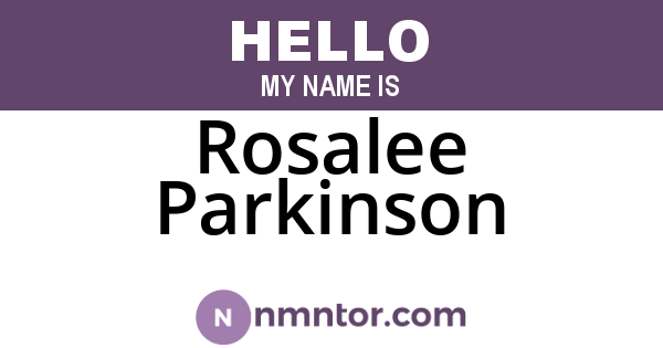 Rosalee Parkinson