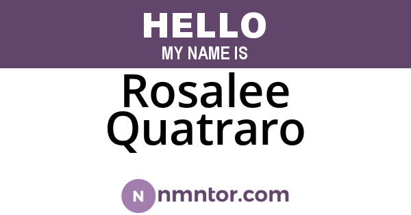 Rosalee Quatraro