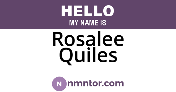 Rosalee Quiles