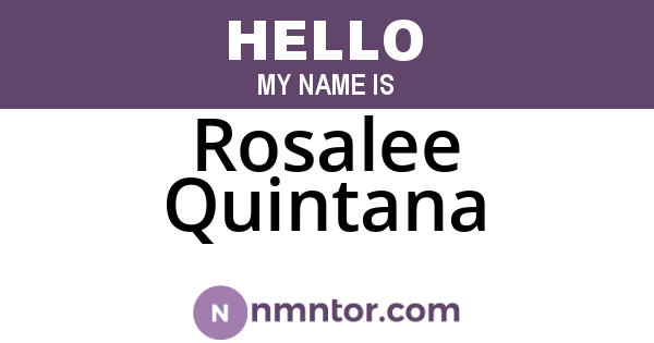Rosalee Quintana