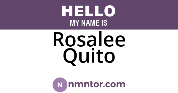 Rosalee Quito