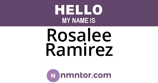 Rosalee Ramirez