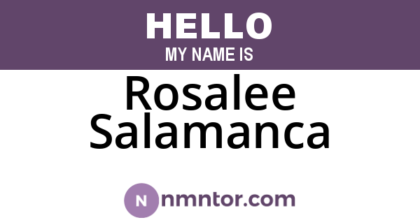 Rosalee Salamanca