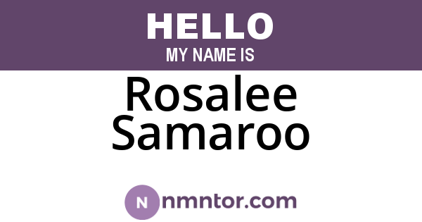 Rosalee Samaroo
