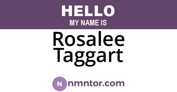Rosalee Taggart