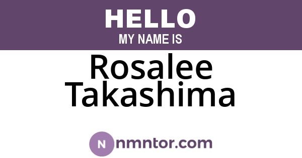 Rosalee Takashima