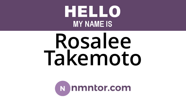 Rosalee Takemoto
