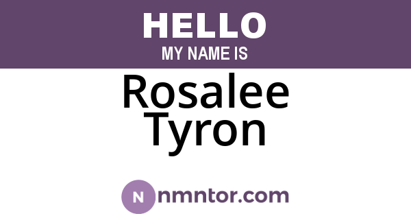 Rosalee Tyron