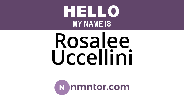 Rosalee Uccellini