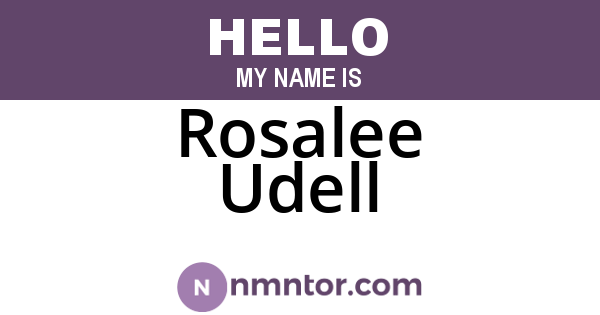 Rosalee Udell