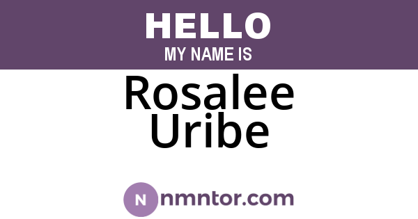 Rosalee Uribe