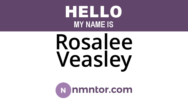 Rosalee Veasley